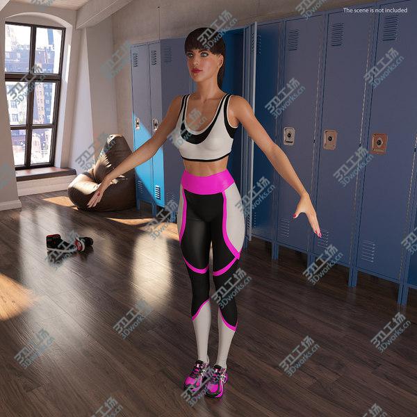 images/goods_img/20210312/3D Woman in Sportswear T-Pose/5.jpg